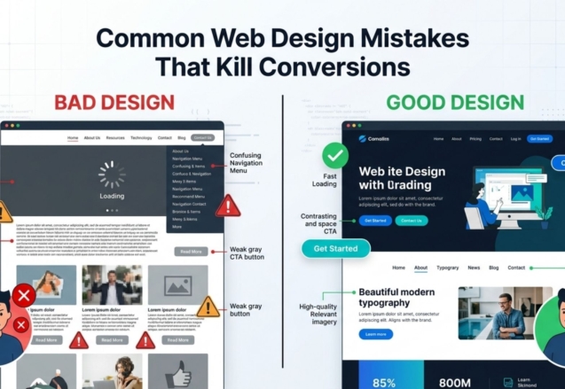 Common web design mistakes