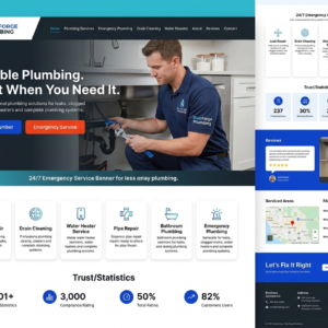 BlueForge Plumbing website design